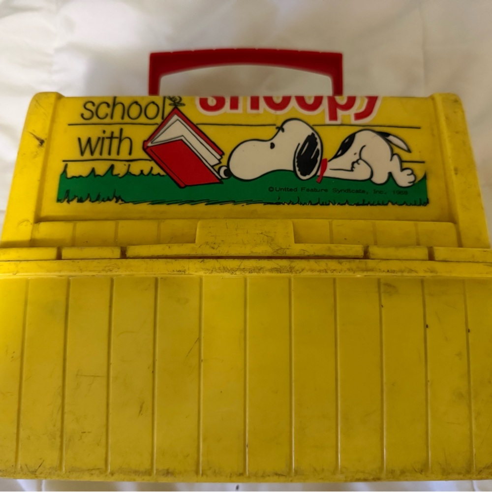 Thermos SNOOPY Vintage from 1980’s Plastic lunchbox